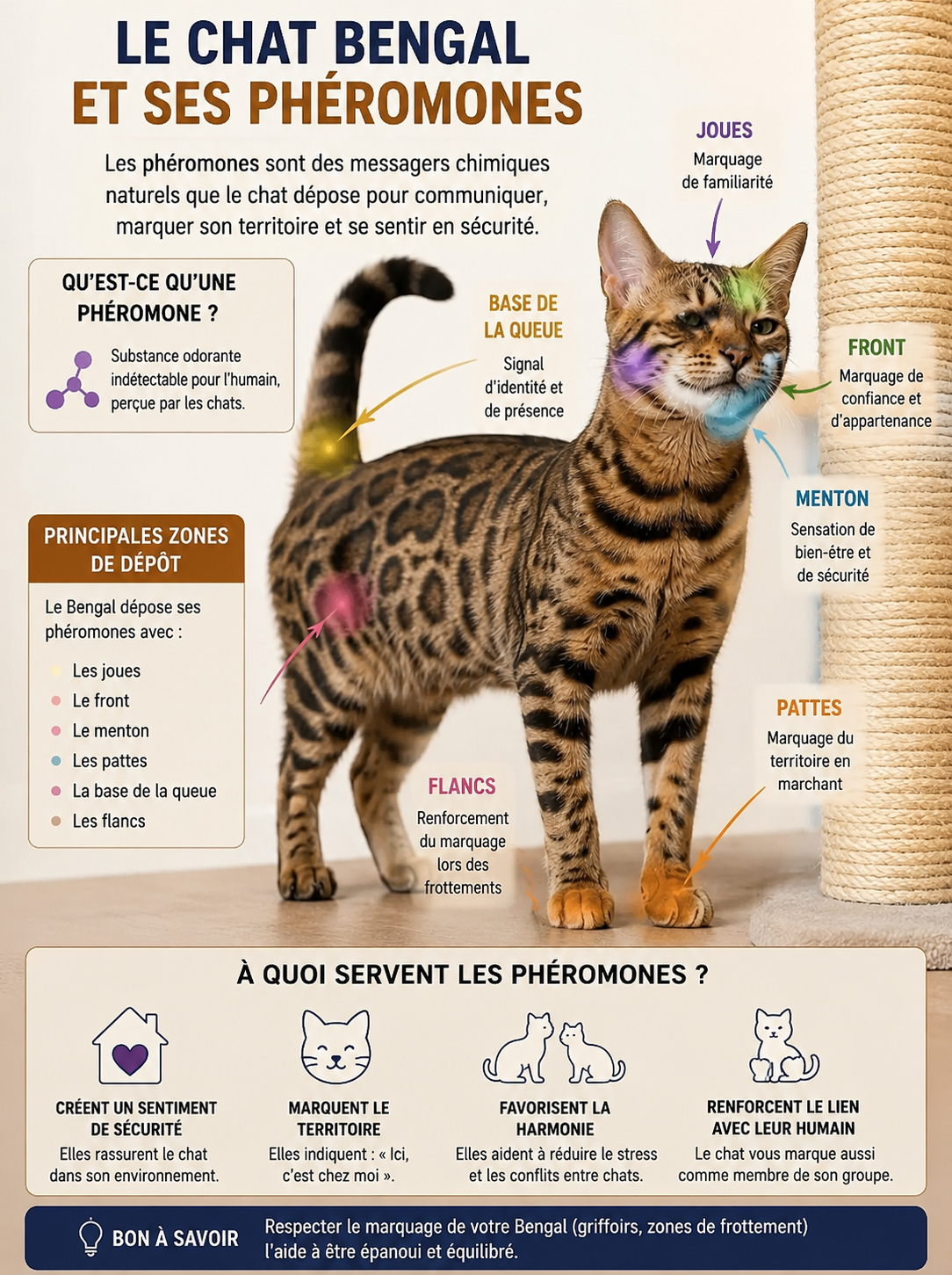 Le comportement des phéromones chez le Bengal